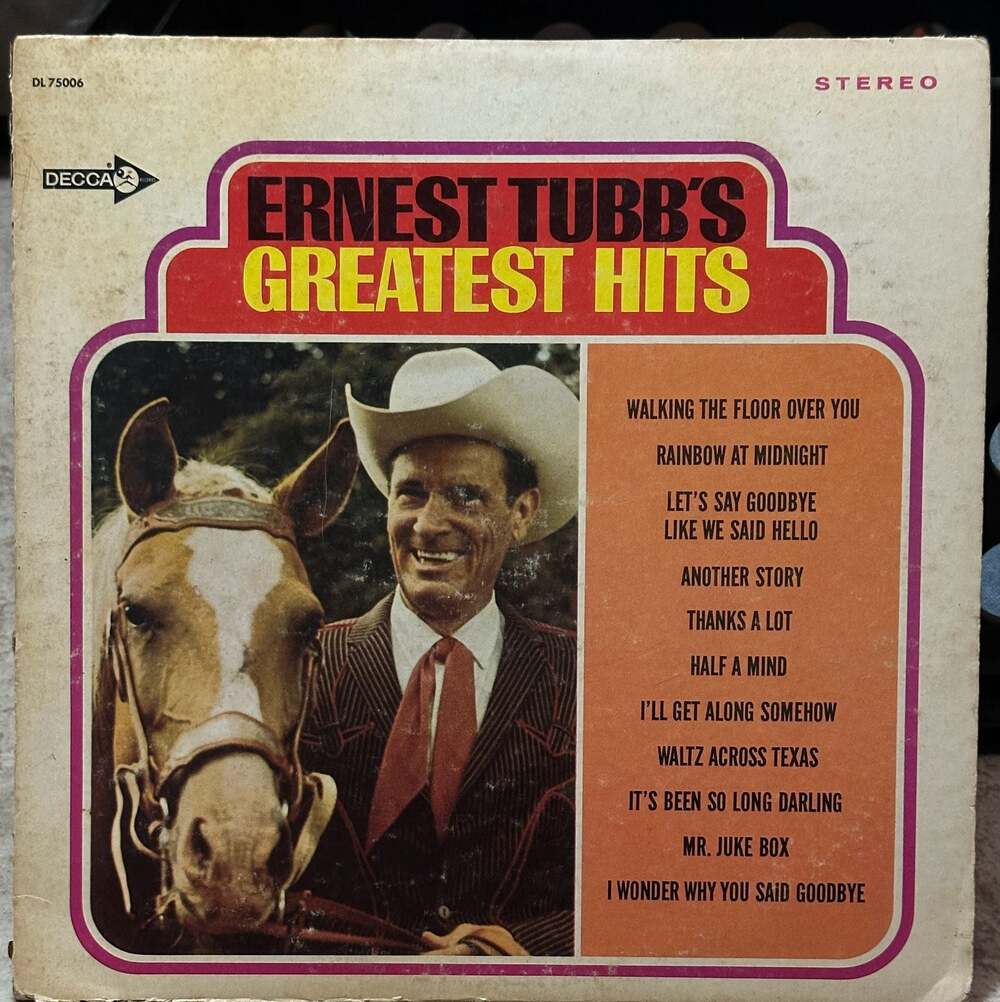 Ernest Tubb's Greatest Hits Vinyl LP (Decca Records Stereo DL 75006)